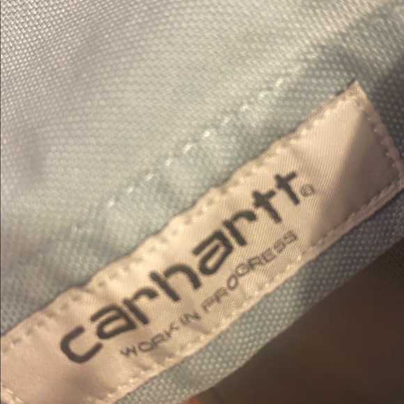 Carhartt WIP LS Bolton Button Down Light Frosted Blue Casual Shirt Sz L.  NWT - Picture 5 of 6